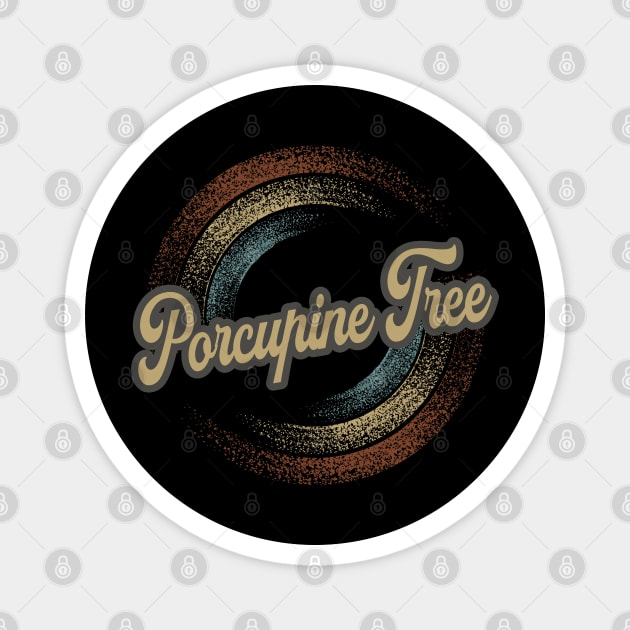 Porcupine Tree Circular Fade Magnet by anotherquicksand